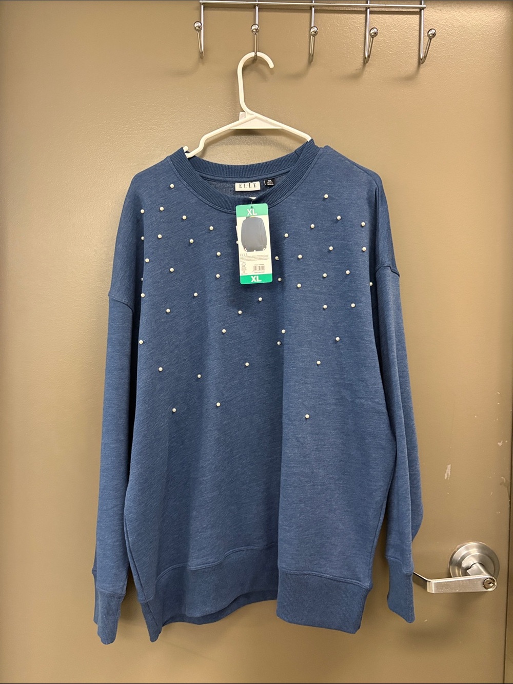 Women’s Blue Elle Pearl Crewneck